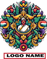 Tamil culture logo icon vector .