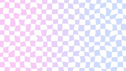 Soft pastel pink and blue checkerboard animated background in 4k - Powered by Adobe
