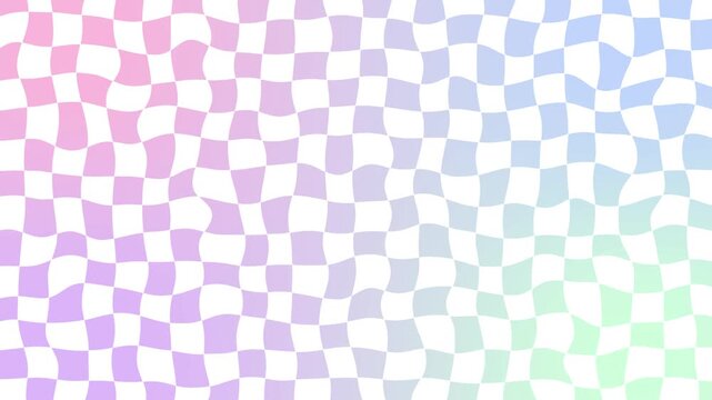 Colorful checkerboard pattern animated background in 4k	