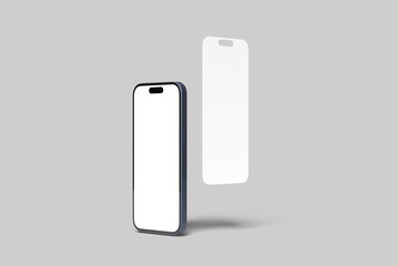 Smartphone Screen Presentation Blank Mockup template