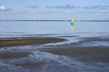 Sailing Blackie Spit Boundary Bay Surrey. A beautiful sky and sailing reflection from Blackie Spit in Crescent Beach, Surrey, BC.
