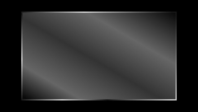 Transparent glossy and shiny glass plate with realistic light glare and reflection, crystal clear glass panel for monitor, TV and laptop. Vector illustration.