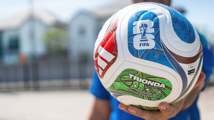 Fototapeta premium Bangkok, Thailand - 28 October 2025: Adidas launch 