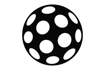 Black easter egg with white polka dots
