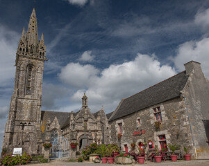 France, Finistere, Landerneau Daoulas Country, La Roche Maurice, parish enclosure, Saint Yves church