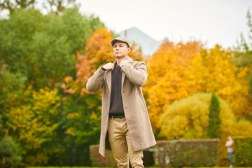 Walking in Autumn Park