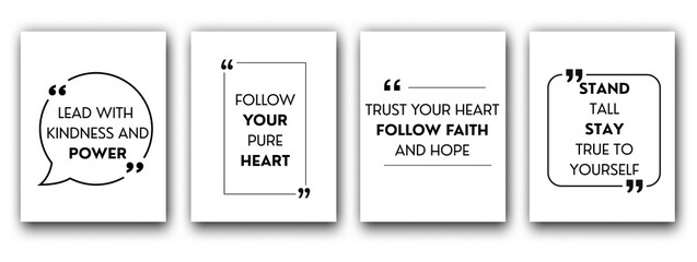 Inspirational quote design