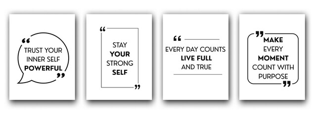 Inspirational quote design