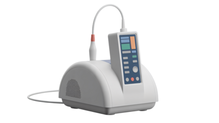 Advanced ultrasound diagnostic device for medical imaging and patient care, showcasing modern technology and precision healthcare tools.