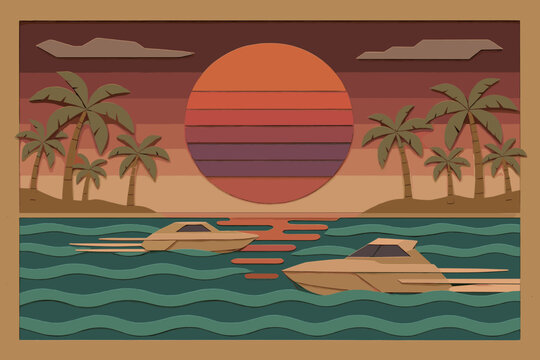 Icon cyrillic trees seascape speech vector synthwave any typography neon punctuation reflecting