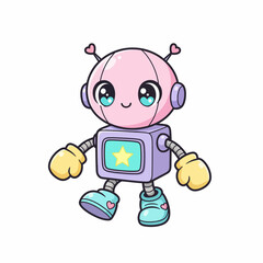 very cool cute robot design