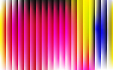 Vibrant vertical stripes of pink yellow and blue