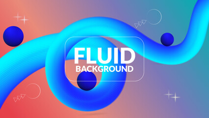 Abstract fluid background with vibrant colors and dynamic shapes wallpaper