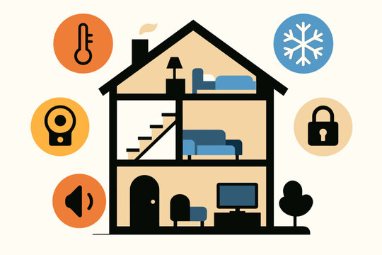 No smart vector shapes characters icon conceptual bubbles home neutral entertainment cyrillic