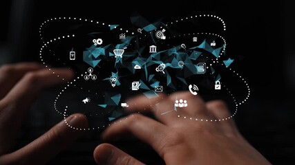 Digital business ecosystem integrating multiple business, ecosystem, and technology elements in a seamless digital network Marrow - Powered by Adobe