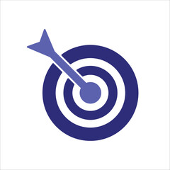 goal icons. simple colored vector illustration