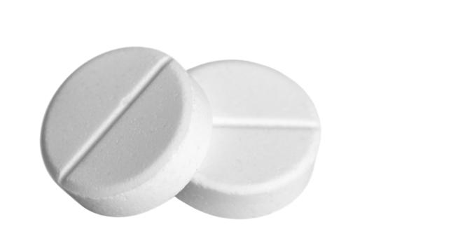 transparent png,Two white medicine tablets or pills close-up macro view, isolated on transparent background, PNG, pharmaceutical healthcare and treatment concept