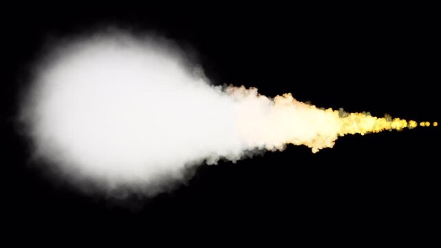 Missile 9M55 Smoke On Alpha Loop