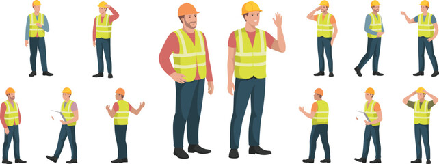 Construction workers, safety gear, teamwork, industrial site, hard hats, high visibility vests, planning, communication, labor force, engineering, infrastructure, occupational safety, jobsite,