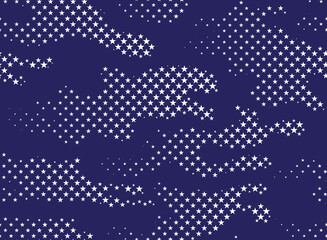 Seamless Star Camouflage halftone abstract pattern, Military Camouflage repeat pattern design for Army background, USA, america star pattern printing clothes, fabrics, sport  jersey texture print © JERZEY DESINZ