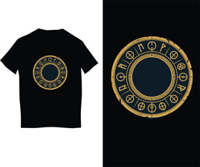 Ancient T-shirt Design vector