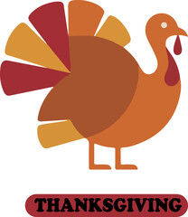 Thanksgiving logo icon vector .