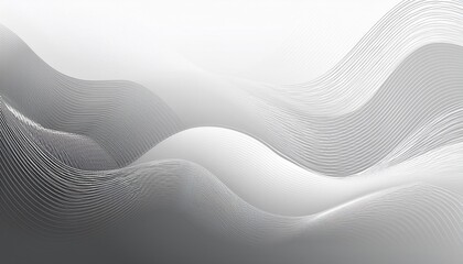 white and grey abstract background with color gradient and wavy graphic lines