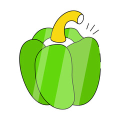 A perfect design icon of capsicum