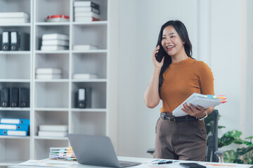 young woman in office