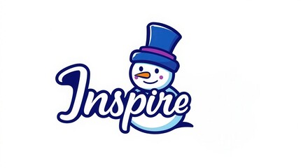 Inspire winter magic with cute snowman icon art