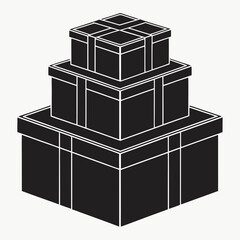 vector illustration of a gift box