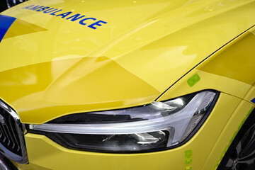 the hood of an ambulance from the GP's office © Walter