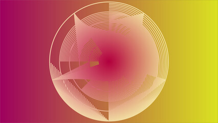 Abstract Gradient Geometric Circle Design