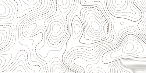 Abstract Topographic Pattern contour line map. Luxury gold abstract line art on transparent background image. .The concept of a conditional geography scheme and the terrain path. Design materials. 