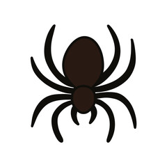 Cute Spider – Simple Halloween Cartoon Illustration