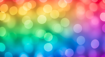 Obraz premium Abstract rainbow bokeh lights background