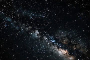 Obraz premium The Milky Way Galaxy with Stars and Nebulae in Deep Space universe