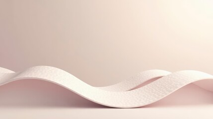 Abstract Gentle Wave Forms on a Soft Background, Ideal for Minimalist Designs and Elegant Presentations