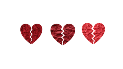 Broken Red Heart png