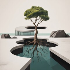 Set of Summer landscape posters. Flyers with beautiful natural countryside scenery with green fields, hills, trees and white clouds in sky. Flat vector illustration collection isolated on background
