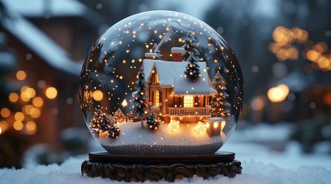 The snow globe is magical