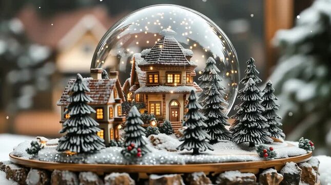 The snow globe is magical