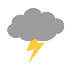 Thunder cloud cartoon 