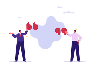 Motivation and inspiration quote to motivate achieve success concept, message or announcement to inspire people, businessman with quotation mark