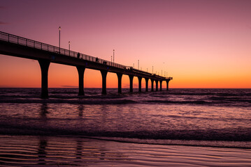 Fototapeta premium Sunrise at New Brighton Pier