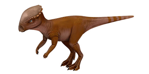 Realistic dinosaur model with detailed texture.