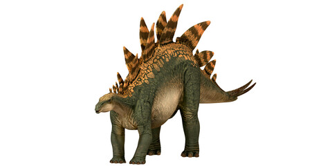 Majestic Stegosaurus dinosaur with vibrant plates.