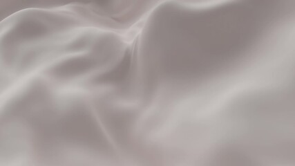 Abstract Wavy surface video background white grey gray beige silk waves cloth satin pastel color fabric. Gold liquid wave splash, fluid texture Fluttering material 3D animation motion design wallpaper - Powered by Adobe