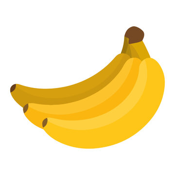 cartoon banana bunch vector illustration