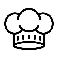 chef hat vector icons